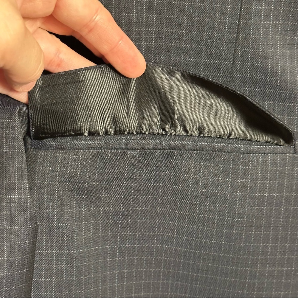 NWT The Kooples Men's Wool Navy Slim Fit Unlined Suit Jacket Blazer 46 $580 - Picture 7 of 16